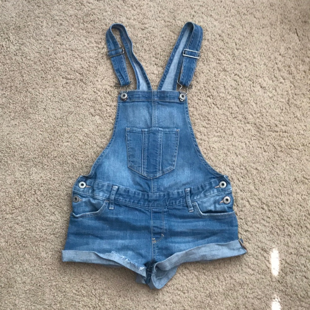 Abercrombie Kids Large Denim Overalls